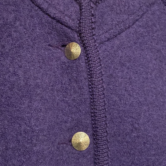 GEIGER Vintage Tyrol jacket. 100% deep plum boiled wool! BEAUTIFUL!!! - Picture 5 of 16